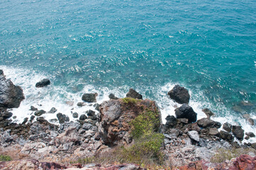 waves and rocks