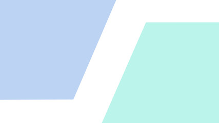 Abstract blank background in trendy pastel colors: blue and mint. A horizontal illustration of two identical elements.