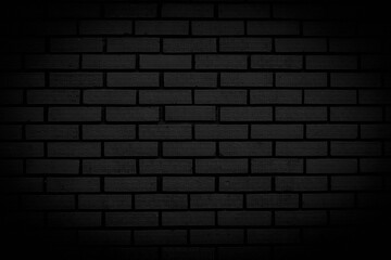 Wall Mural - Abstract black brick wall texture for brick texture background pattern. Vintage floor wallpapers.