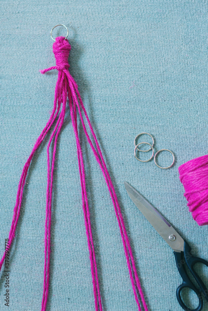 Macrame Project Step 3 Secure The Ring And Hide The Knot By Wrapping Macrame Project Step 3 Secure The Ring And Hide The Knot By Wrapping