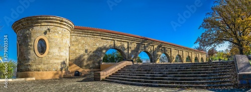 Cuadros en Lienzo Khadzhibey fortress quarantine arcade in Odessa, Ukraine