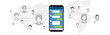 © yukipon00 - Chat app vector illustration smartphone