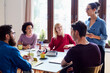 © ALTO IMAGES/Stocksy - Businesswoman Having Meeting With Team In Office