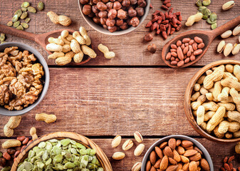 Wall Mural - Assortment of tasty mixed nuts