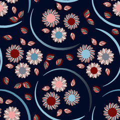 Wall Mural - flower seamless pattern