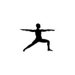 © hartini - yoga gymnastic movement people icon vector symbol illustrations