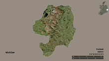 Wicklow, County Of Ireland, Zoomed. Satellite
