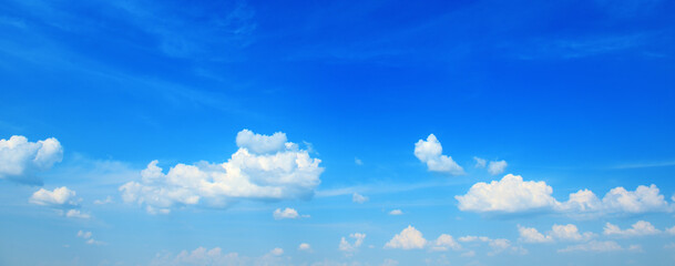 Wall Mural - Beautiful white clouds. Panorama