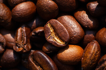 roasted coffee beans can be used as a background