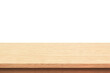 © saranyoo - Empty top wood table isolated on white background used for display or montage your products