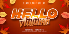Hello Autumn Text, Autumn Style Editable Text Effect