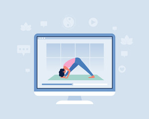 Poster - online yoga