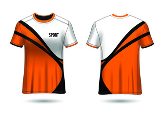 T-shirt Sport Jersey Template Design Vector