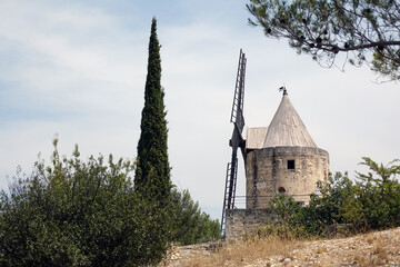 Sticker - Windmühle von Daudet, Fontvieille