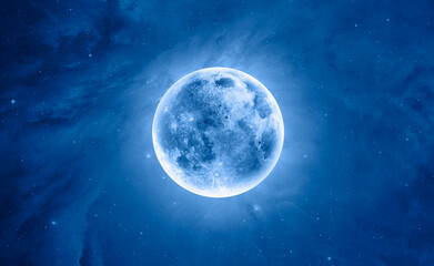 Fotobehang - Full Blue Moon 