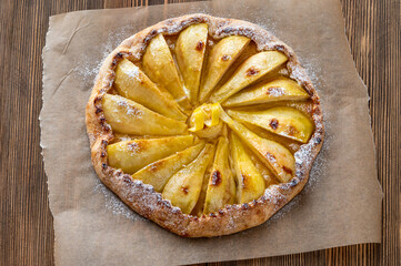 Poster - Pear and ginger galette