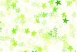 © smaria2015 - Light Green, Yellow vector texture with beautiful stars.