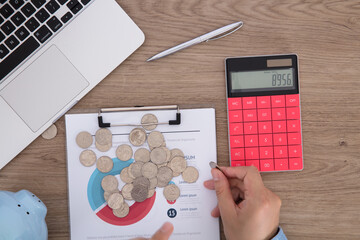 Wall Mural - Financial accountant at work indoors