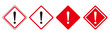 warning sign icon set vector