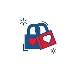 Sticker - daegu love lock