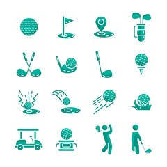 Sticker - set of golf icons