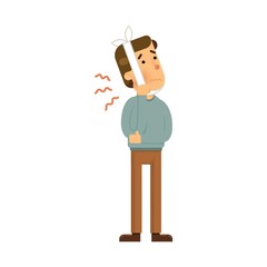 Wall Mural - man having toothache