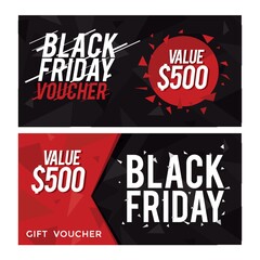 Sticker - Black friday voucher design