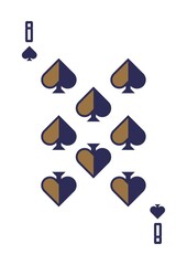 Canvas Print - Eight of spades