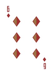 Canvas Print - Six of diamonds