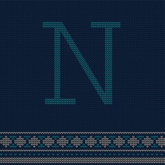 Wall Mural - Letter n