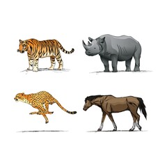 Sticker - Collection of animals