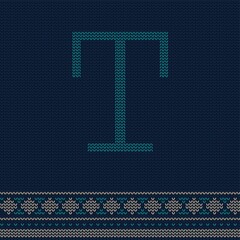 Canvas Print - Letter t