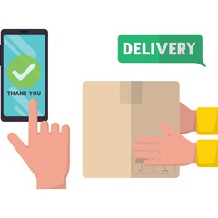 Sticker - Online delivery concept