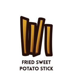 Canvas Print - fried sweet potato stick