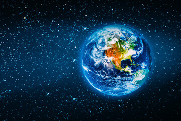 Wall Mural - view of the earth from the moon.