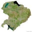 Northern, province of Zambia, on white. Satellite