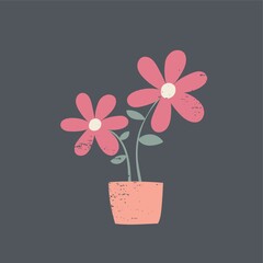 Sticker - Flower in a pot