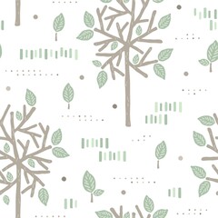 Canvas Print - Leaves background design