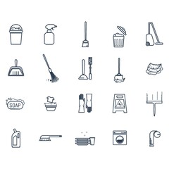 Sticker - Set of cleaning icons