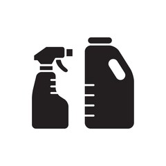 Poster - Spray bottle and detergent