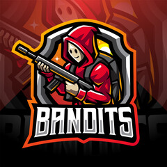 Wall Mural - Bandit esport mascot logo design
