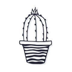 Wall Mural - Potted cactus