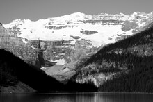 Black And White Landscape Of Canada .