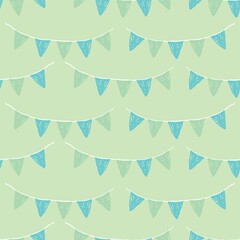 Sticker - Buntings background design