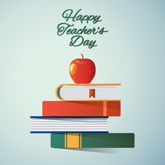 Canvas Print - happy teacher's day design