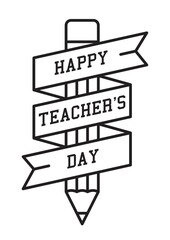 Poster - Happy teacher's day design