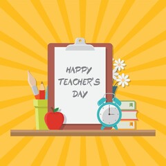 Poster - happy teacher's day design