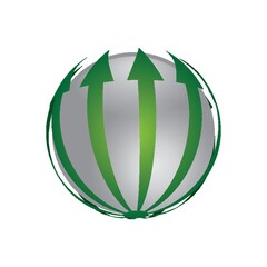 Sticker - spherical logo element design