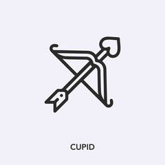 Poster - cupid icon vector sign symbol