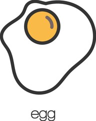 Wall Mural - Fried egg